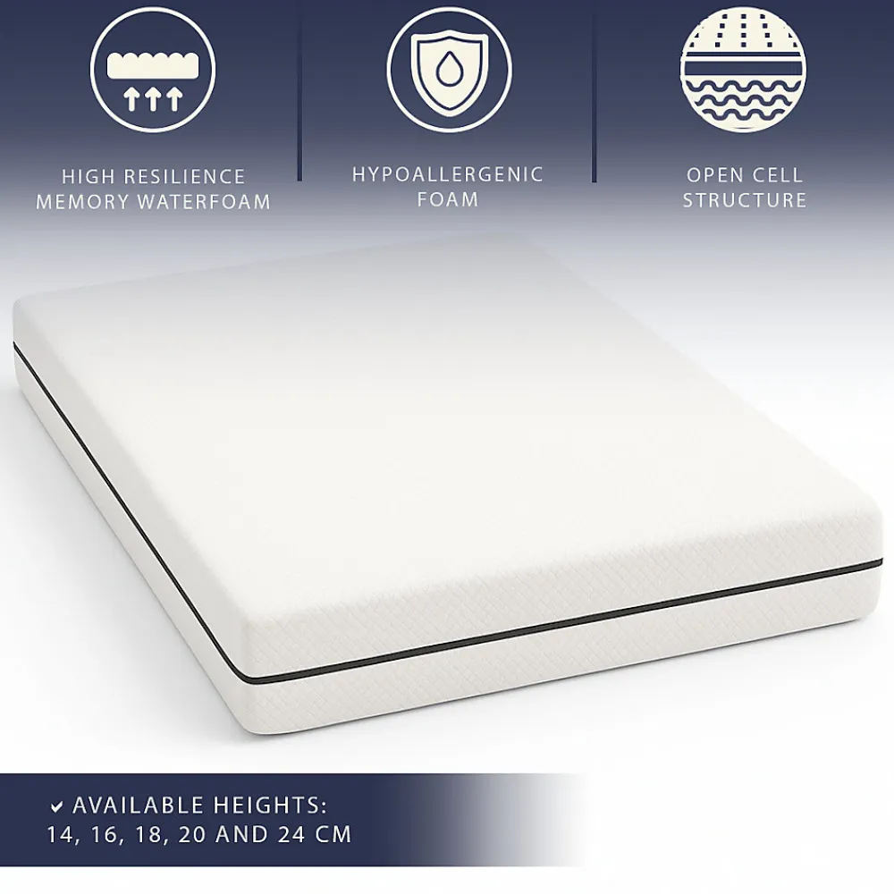 Matelas 140 X 200 Hauteur 14 cm Orthopédique Hypoallergénique Fabriqué en Italie>The White Stone Outlet
