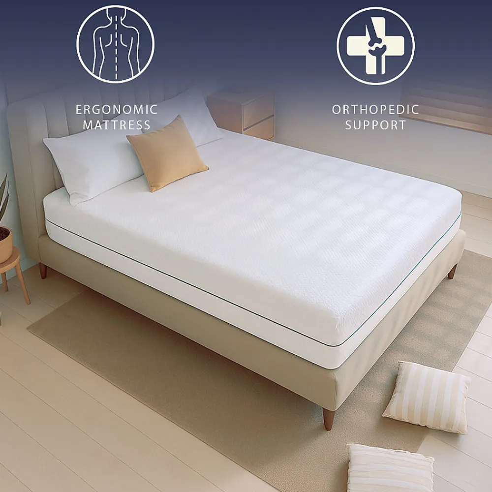 Matelas 120 X 190 Hauteur 18 cm Orthopédique Hypoallergénique Fabriqué en Italie>The White Stone Sale