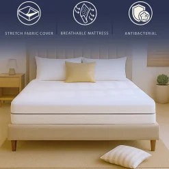 Matelas 120 X 190 Hauteur 18 cm Orthopédique Hypoallergénique Fabriqué en Italie><noscript><img width=