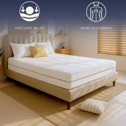 Matelas 90 X 200 Hauteur 20 cm Orthopédique Hypoallergénique Fabriqué en Italie><noscript><img width=