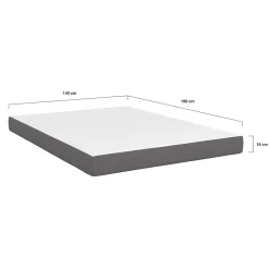IDMarket Matelas 140 x 190 cm à mémoire de forme STELLA épaisseur 16 cm* Matelas