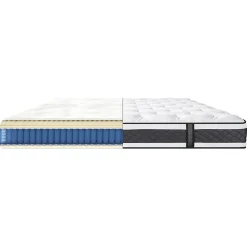 Matelas 140 x 190 cm avec ressorts ensachés - DOUX RÊVES><noscript><img width=