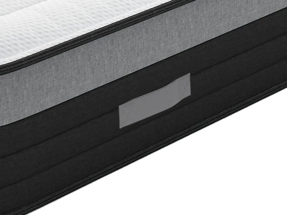 Matelas 90 x 200 cm hybride ressorts ensachés 7 zones et mémoire de forme ép.25cm - AMARANTE de NATUREA>Vente-unique New