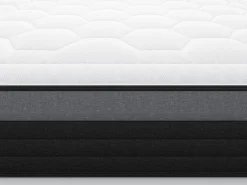 Matelas 90 x 200 cm hybride ressorts ensachés 7 zones et mémoire de forme ép.25cm - AMARANTE de NATUREA><noscript><img width=