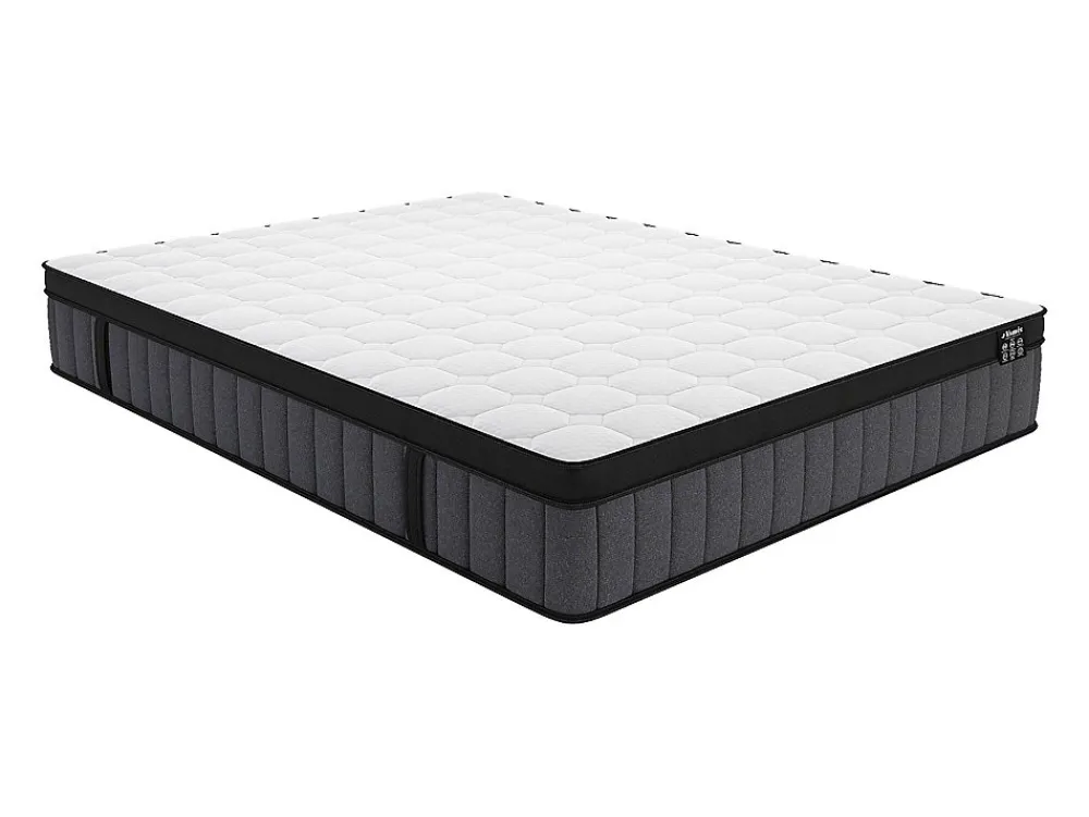 Matelas 160 x 200 cm hybride ressorts ensachés 7 zones et gel à mémoire de forme ép.25cm - TOLCA de YSMÉE>Vente-unique Online