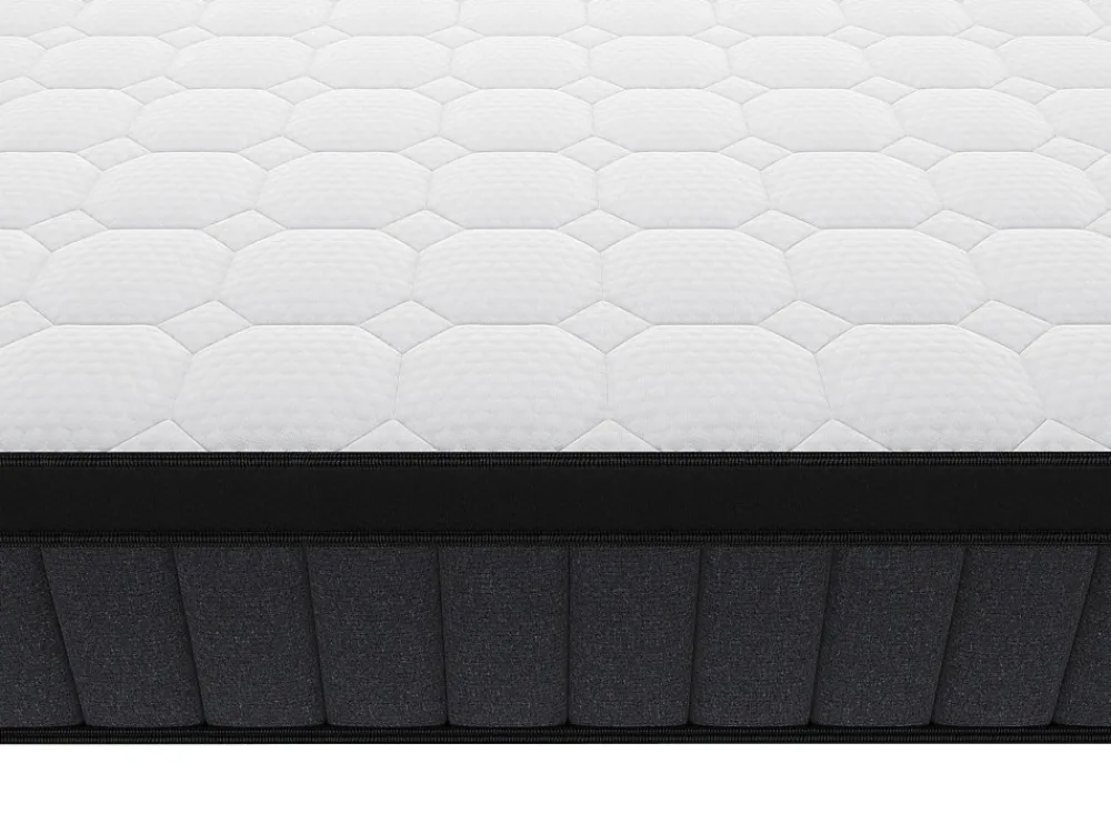 Matelas 160 x 200 cm hybride ressorts ensachés 7 zones et gel à mémoire de forme ép.25cm - TOLCA de YSMÉE>Vente-unique Online