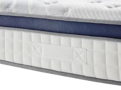 Vente-unique Matelas 180 x 200 cm hybride ressorts ensachés 7 zones et mémoire de forme ép.25cm - MALAO de PALACIO* Matelas