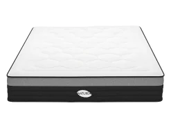 Matelas 160 x 200 cm hybride ressorts ensachés 7 zones et mémoire de forme ép.25cm - AMARANTE de NATUREA><noscript><img width=