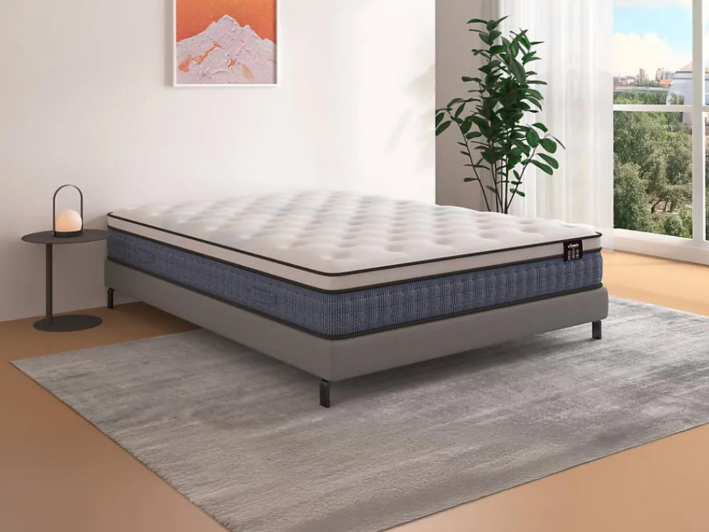 Matelas 140 x 190 cm ressorts ensachés 7 zones et gel à mémoire de forme ép.23cm - VARNO de YSMÉE>Vente-unique Best