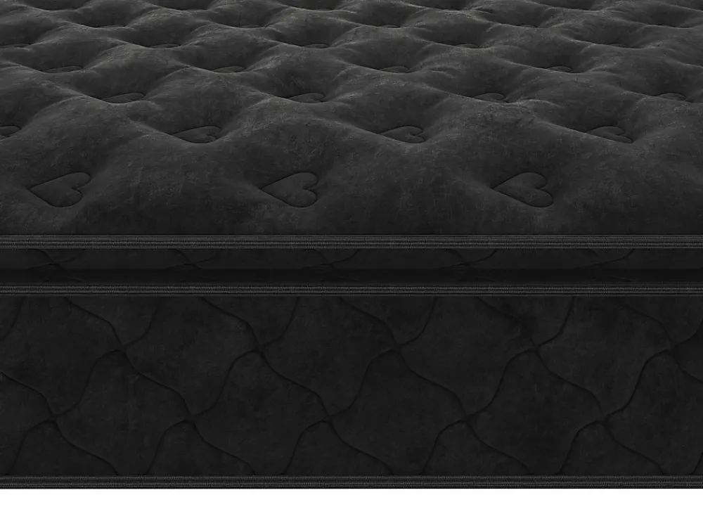 Matelas 140 x 190 cm ressorts ensachés surmatelas intégré ép.28cm - BLACK DREAM de YSMÉE>Vente-unique Best