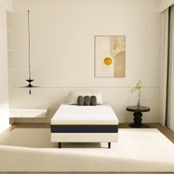 Teeno Matelas adulte de 17 cm, 90 x 200 cm (mousse à mémoire de forme + fibre de charbon de bambou)* Matelas