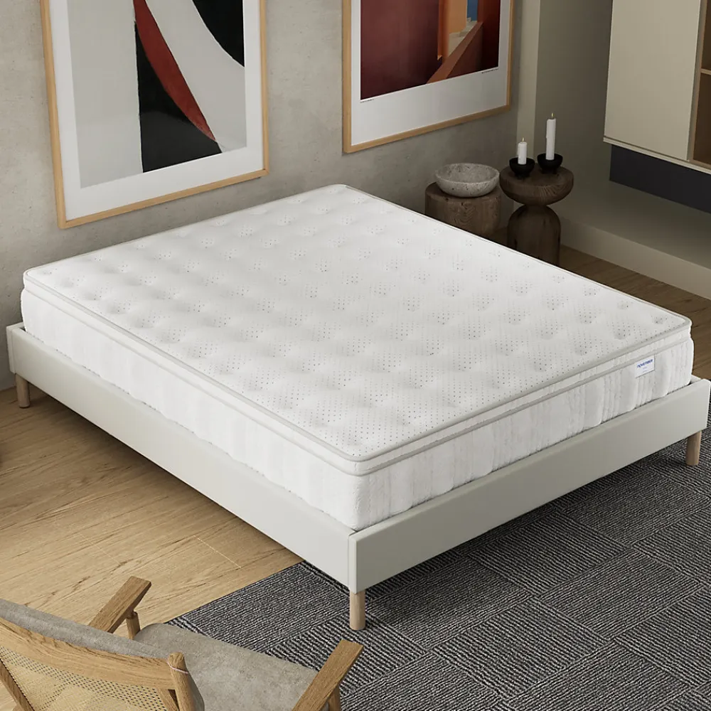 November Matelas Celestia - Épaisseur 30 cm - Ressorts ensachés & Mousse Charbon Actif - Indépendance de couchage - (160 x 200 cm)* Matelas