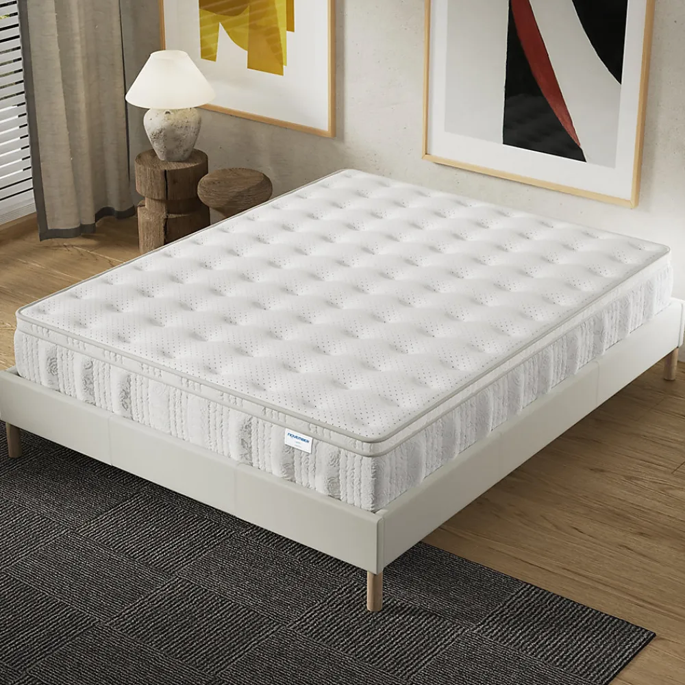 November Matelas Celestia - Épaisseur 30 cm - Ressorts ensachés & Mousse Charbon Actif - Indépendance de couchage - (160 x 200 cm)* Matelas