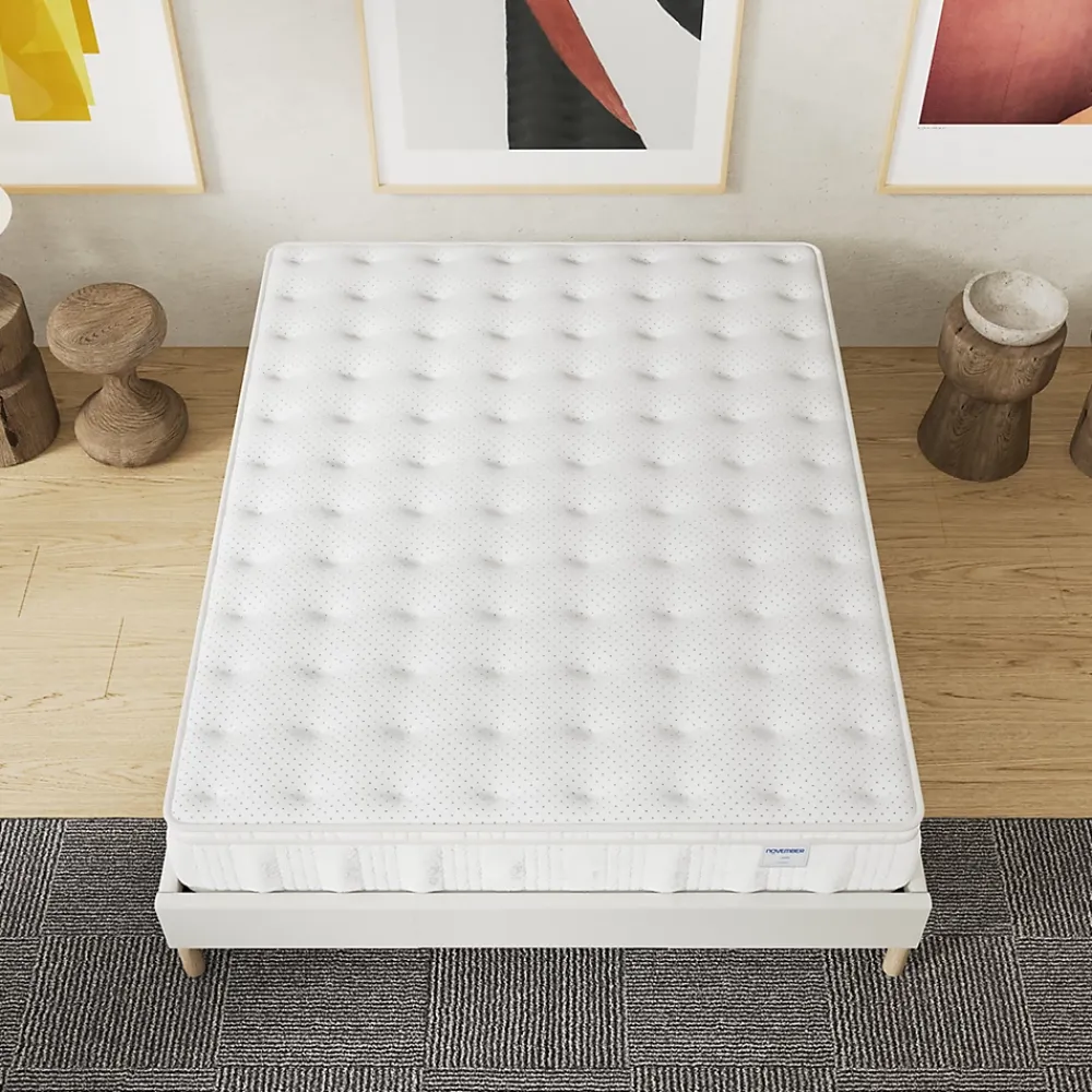 November Matelas Celestia - Épaisseur 30 cm - Ressorts ensachés & Mousse Charbon Actif - Indépendance de couchage - (160 x 200 cm)* Matelas