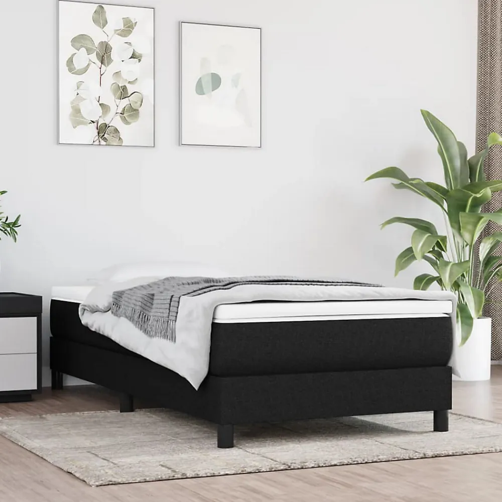 Matelas de lit à ressorts ensachés fermeté moyenne noir 120x190x20 cm Tissu>Vidaxl Online