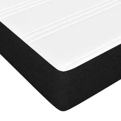 Matelas de lit à ressorts ensachés fermeté moyenne noir 120x190x20 cm Tissu><noscript><img width=