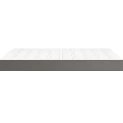 Vidaxl Matelas de lit à ressorts ensachés fermeté moyenne Gris 140x190x20cm Similicuir* Matelas