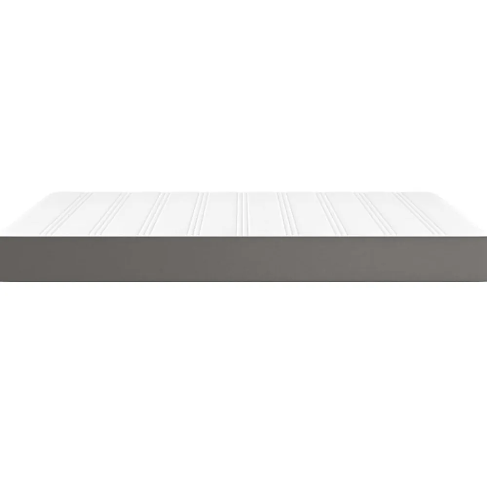Vidaxl Matelas de lit à ressorts ensachés fermeté moyenne Gris 140x190x20cm Similicuir* Matelas