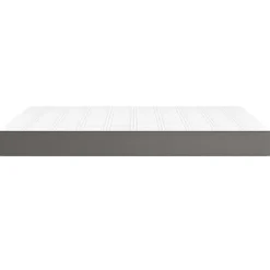 Vidaxl Matelas de lit à ressorts ensachés fermeté moyenne Gris 140x190x20cm Similicuir* Matelas