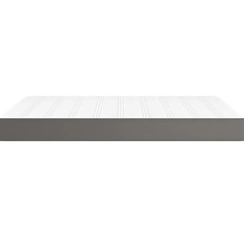 Vidaxl Matelas de lit à ressorts ensachés fermeté moyenne Gris 140x190x20cm Similicuir* Matelas
