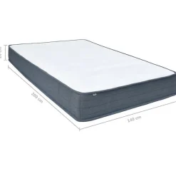 Matelas de sommier tapissier - - 140x200 cm - Ressorts ensachés - Mousse à mémoire de forme><noscript><img width=