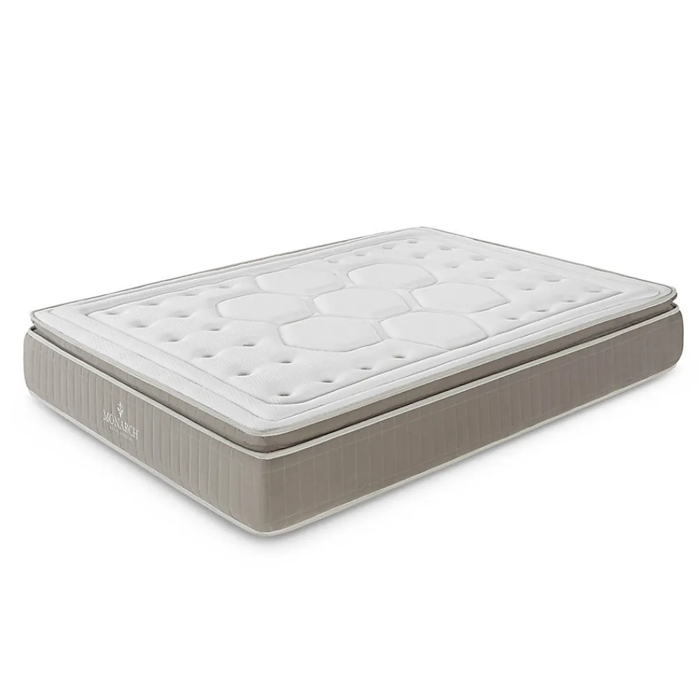 Matelas Deluxe Crown - Ressorts Ensachés Taille 190 x 140 cm Hauteur 28 cm>Monarch Clearance