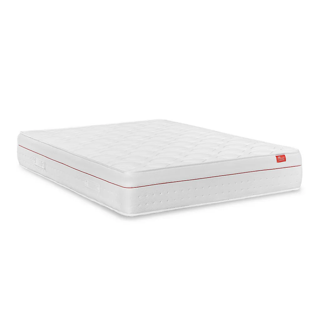 Matelas Deluxe Orthopédique 190 x 140 cm, 27 cm. Ressorts ensachés et viscoélastique, réversible, soutien medium, tissu respirant.>Mercado Do Colchão Discount