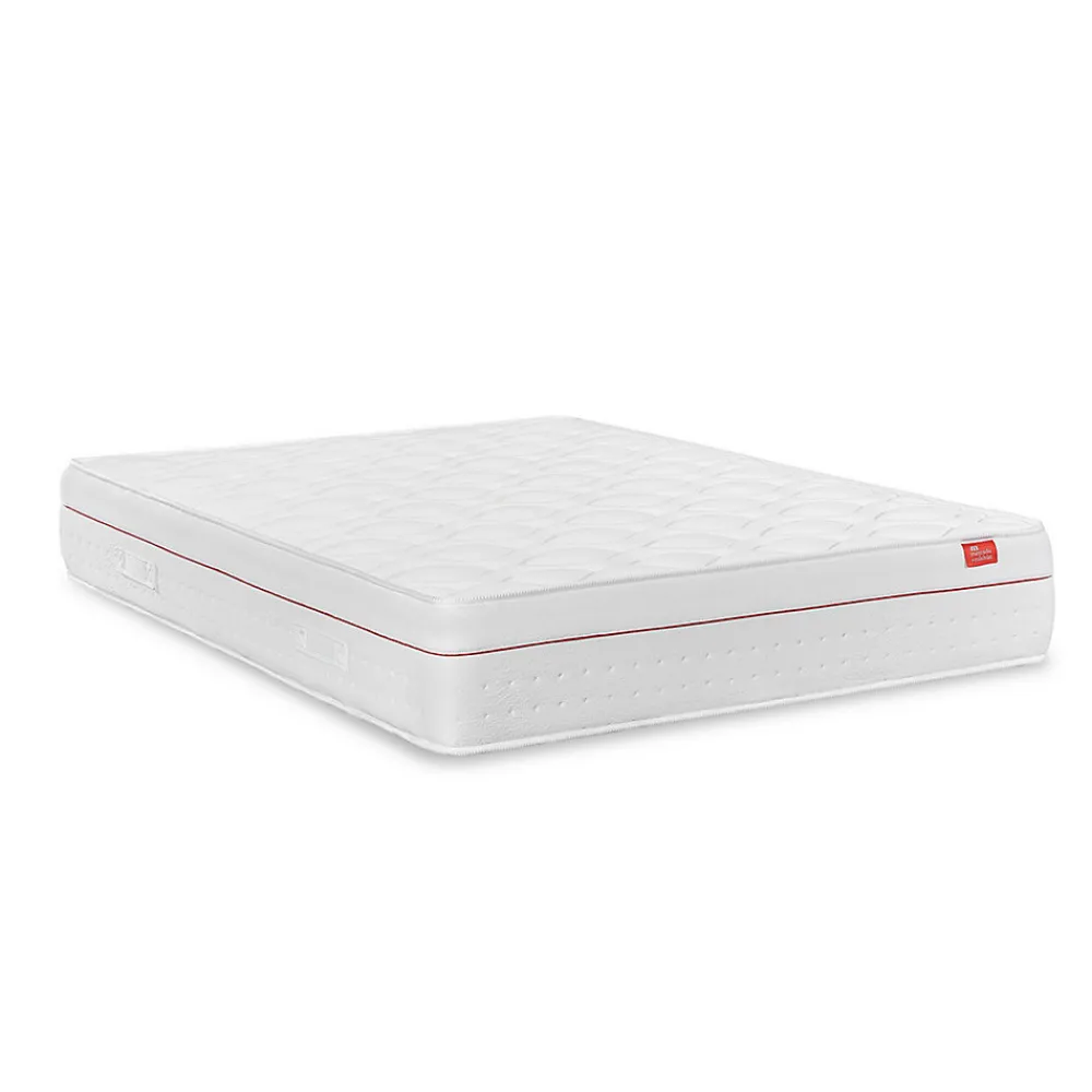 Matelas Deluxe Orthopédique 190 x 140 cm, 27 cm. Ressorts ensachés et viscoélastique, réversible, soutien medium, tissu respirant.>Mercado Do Colchão Discount