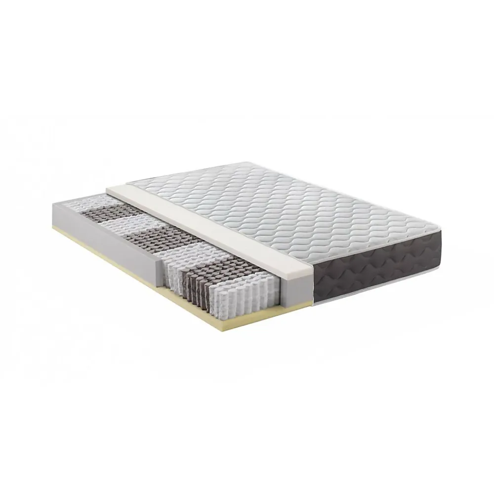 Talamo Italia Matelas double Davanz, matelas en mousse à mémoire de forme, matelas ergonomique, matelas à ressorts ensachés, 140x190xh28 cm* Matelas