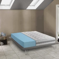 Matelas double Dfiorio, matelas amovible en mousse à mémoire de forme et Waterfoam,, 120x200h21 cm>Talamo Italia Clearance
