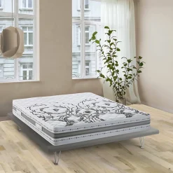 Talamo Italia Matelas double Dmelos, matelas en mousse à mémoire de forme et Waterfoam, anti-acariens et hypoallergénique, 160x190h 22 cm* Matelas