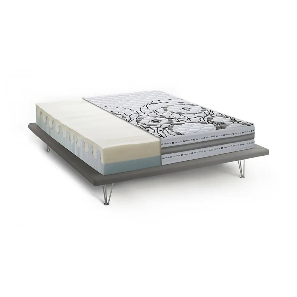 Talamo Italia Matelas double Dmelos, matelas en mousse à mémoire de forme et Waterfoam, anti-acariens et hypoallergénique, 160x190h 22 cm* Matelas