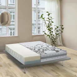 Talamo Italia Matelas double Dmelos, matelas en mousse à mémoire de forme et Waterfoam, anti-acariens et hypoallergénique, 160x190h 22 cm* Matelas