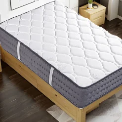 Juanio Matelas ELYA en mousse, réversible 3D avec face été/ hiver, mémoire de forme, indépendance du couchage- 90 X 190 X 20 cm* Matelas