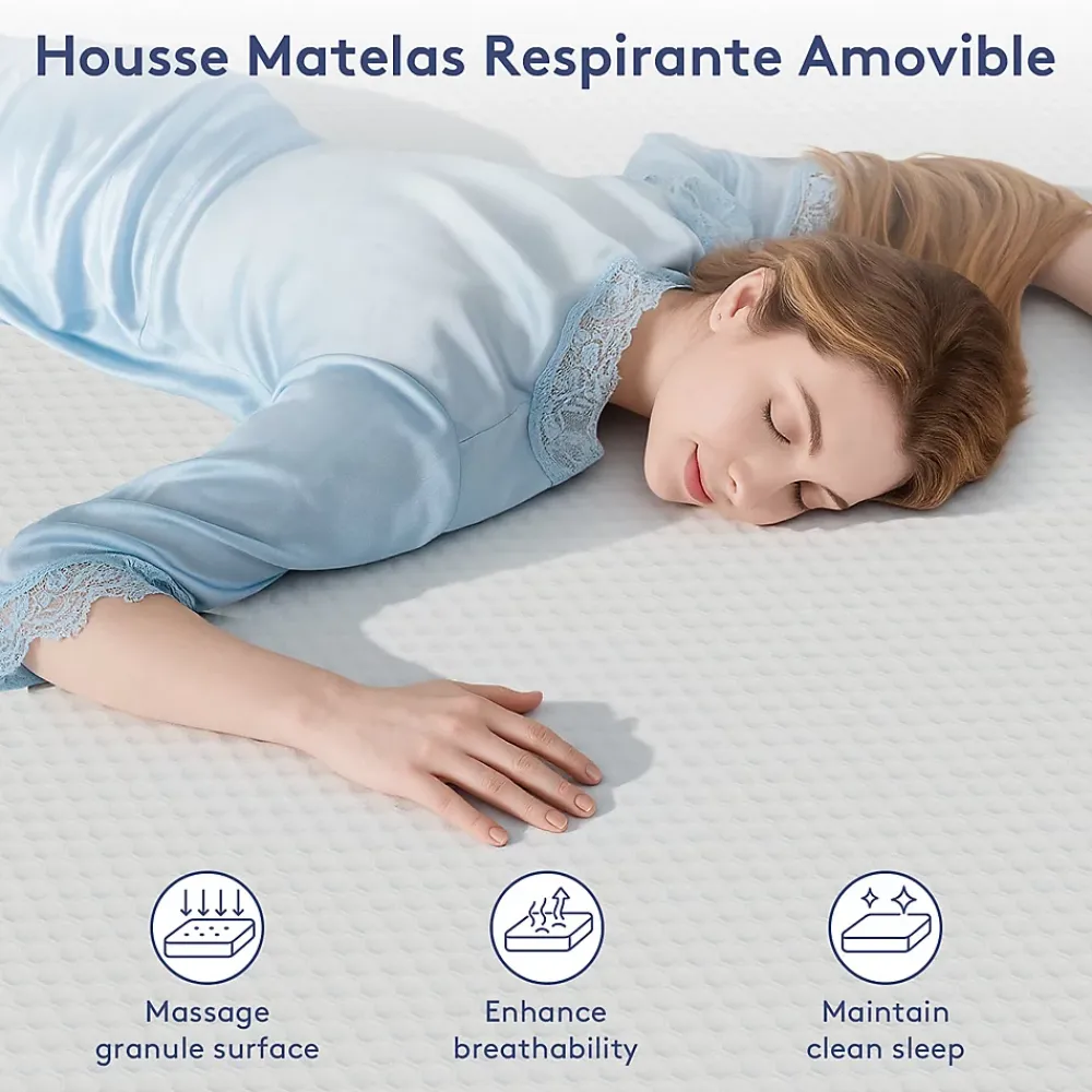 Teeno Matelas en mousse à mémoire de forme 160 x 200 cm , épaisseur 21 cm* Matelas