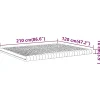 Vidaxl Matelas en mousse blanc 120x210 cm 7 zones dureté 20 ILD* Matelas