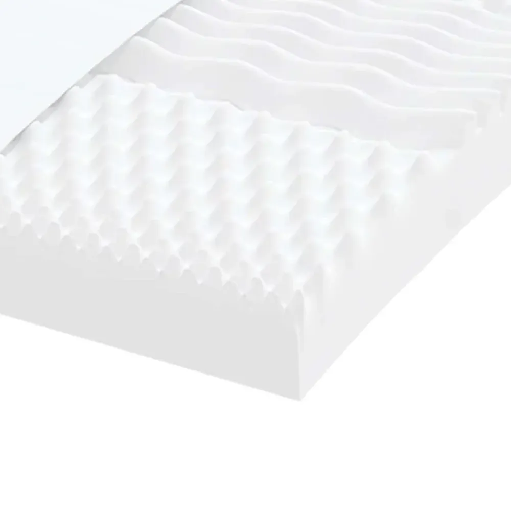 Vidaxl Matelas en mousse blanc 120x210 cm 7 zones dureté 20 ILD* Matelas