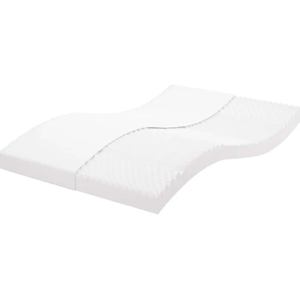 Vidaxl Matelas en mousse blanc 120x210 cm 7 zones dureté 20 ILD* Matelas