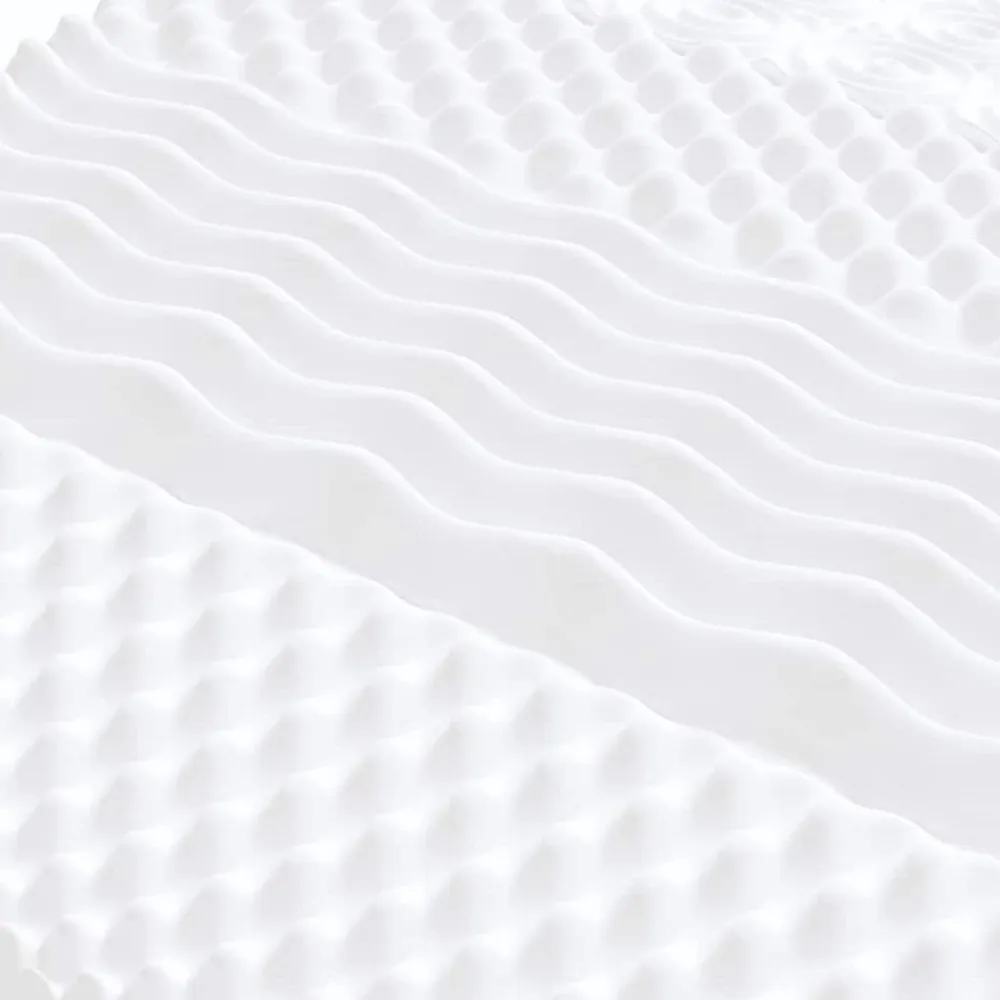 Vidaxl Matelas en mousse blanc 120x210 cm 7 zones dureté 20 ILD* Matelas