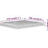 Vidaxl Matelas en mousse blanc 180x210 cm dureté H2 H3* Matelas