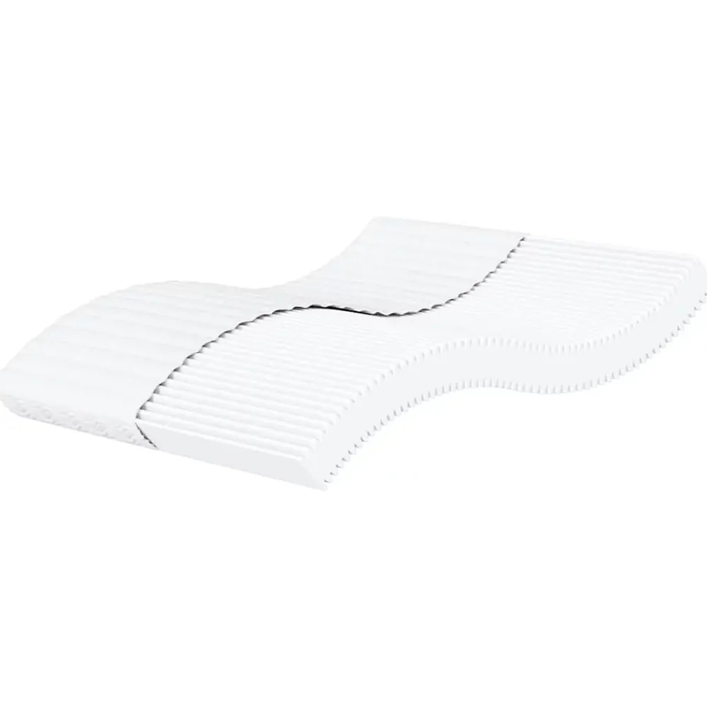 Vidaxl Matelas en mousse blanc 180x210 cm dureté H2 H3* Matelas