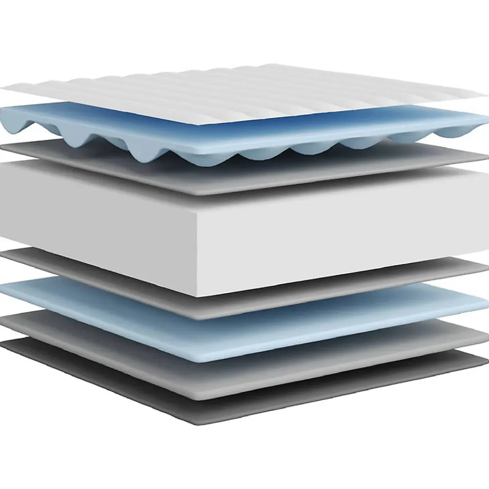 Matelas en mousse moyennement doux 90x190 cm>Vidaxl New