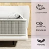 Teeno Matelas en mousse 140x190 cm - 25 cm de hauteur* Matelas