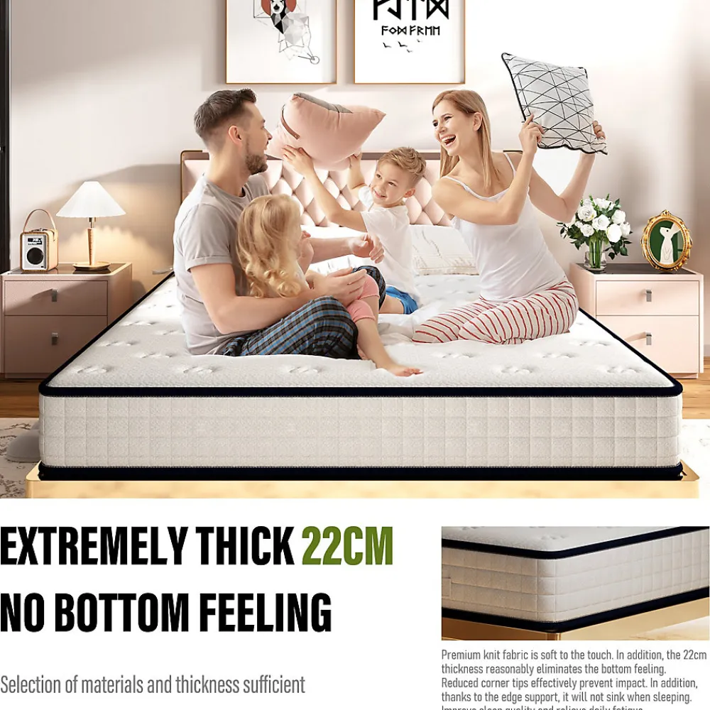 Matelas en mousse 140x190cm, Épaisseur 22 cm>Teeno Hot