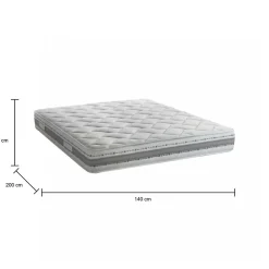 Matelas enfant 140x200 cm accueil dynamique soutien medium epaisseur 21 cm Non specifie zones housse de matelas><noscript><img width=