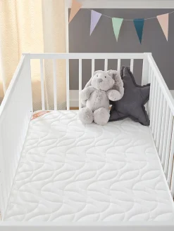 Matelas Enfant/Bébé Climatisé - 1 Face Été Fraîche et 1 Face Hiver Ouatinée - Anti-acarien - Oeko-Tex - Fabrication française><noscript><img width=