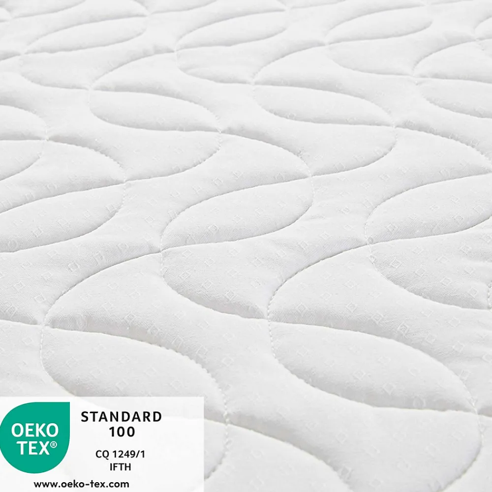 Matelas Enfant/Bébé Climatisé - 1 Face Été Fraîche et 1 Face Hiver Ouatinée - Anti-acarien - Oeko-Tex - Fabrication française>Babysom Discount
