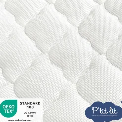 Matelas Enfant/Bébé Parfait - 2 Faces : Respirant l'Été / Douillet l'Hiver - Déhoussable - Anti Acarien><noscript><img width=