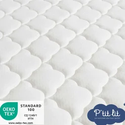 Matelas Enfant/Bébé Parfait - 2 Faces : Respirant l'Été / Douillet l'Hiver - Déhoussable - Anti Acarien><noscript><img width=