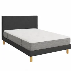 Essenzia Matelas LEVITATION Très Ferme 1000 + Sommier Tradition Graphic 13 cm + Pieds 180x210 Gris clair Ressorts* Ensemble Sommier Et Matelas